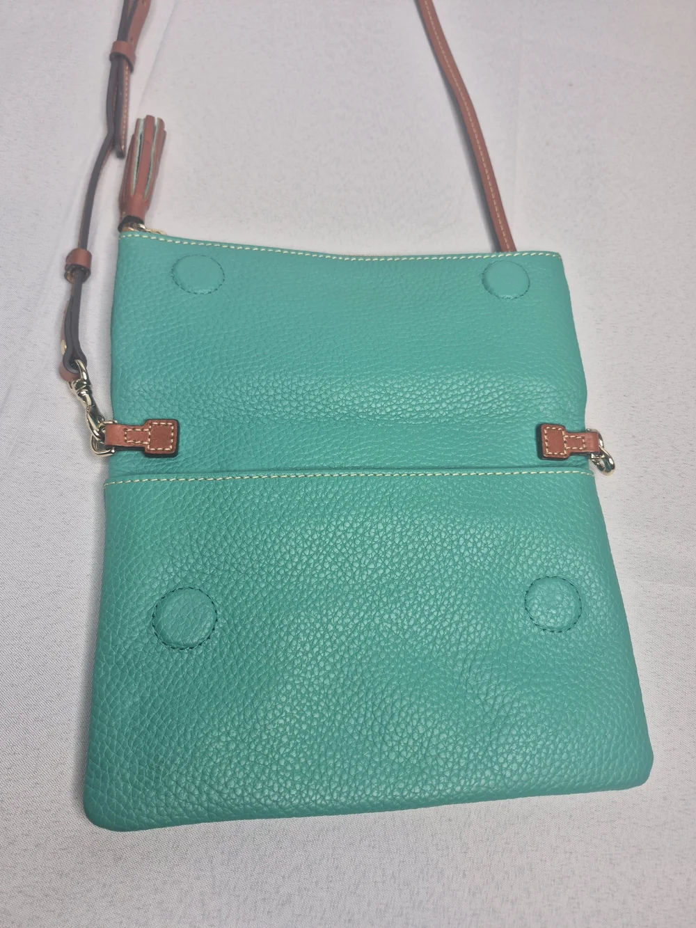 Dooney & Bourke Teal Leather Crossbody Bag NWOT